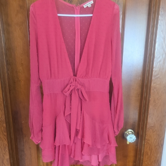 Tarta Ruffled Dress By For Love And Lemons Size L Mini Dress - Picture 5 of 7